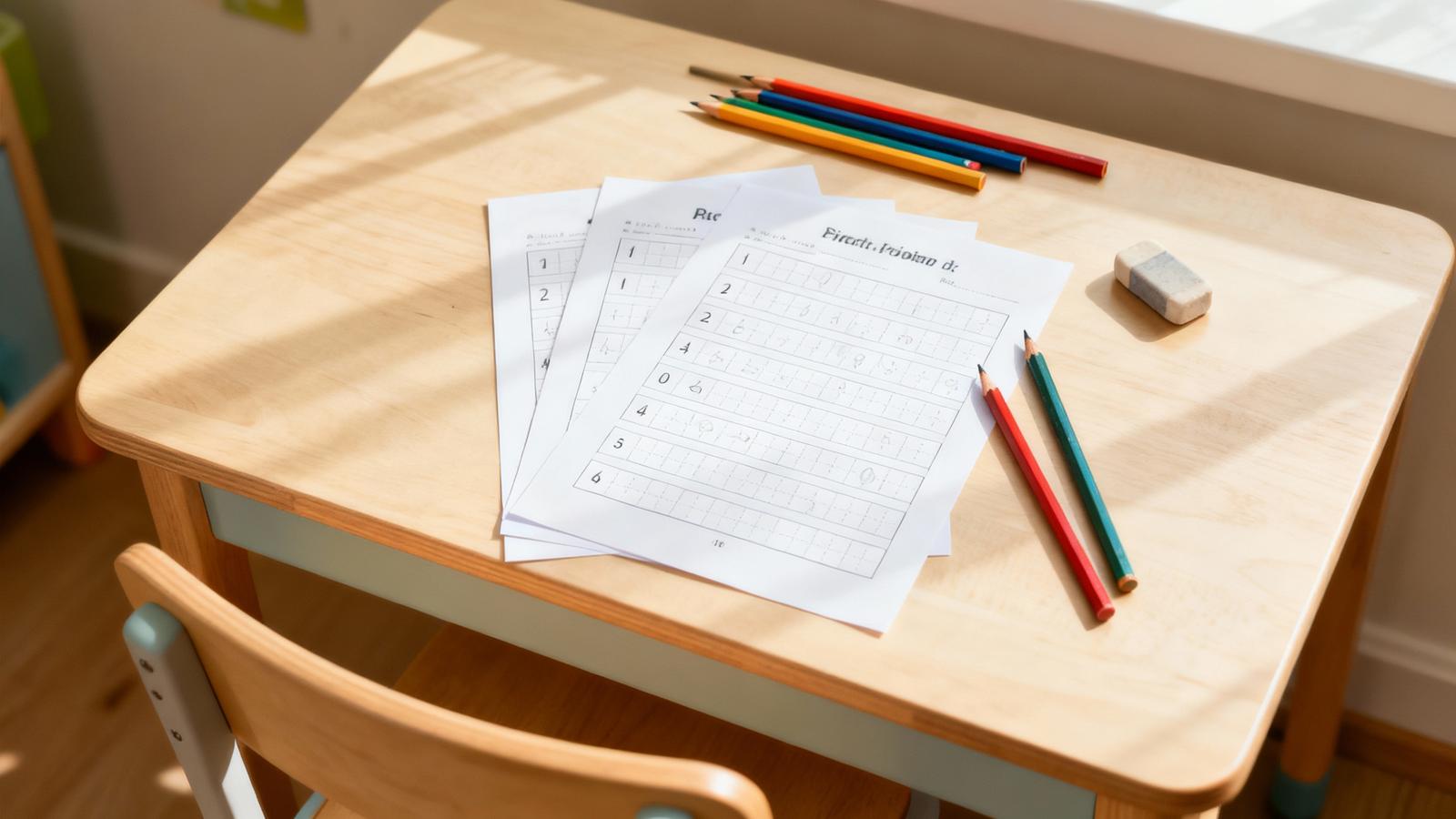 免费小学生练习纸模板大全(田字格/拼音/错题本)