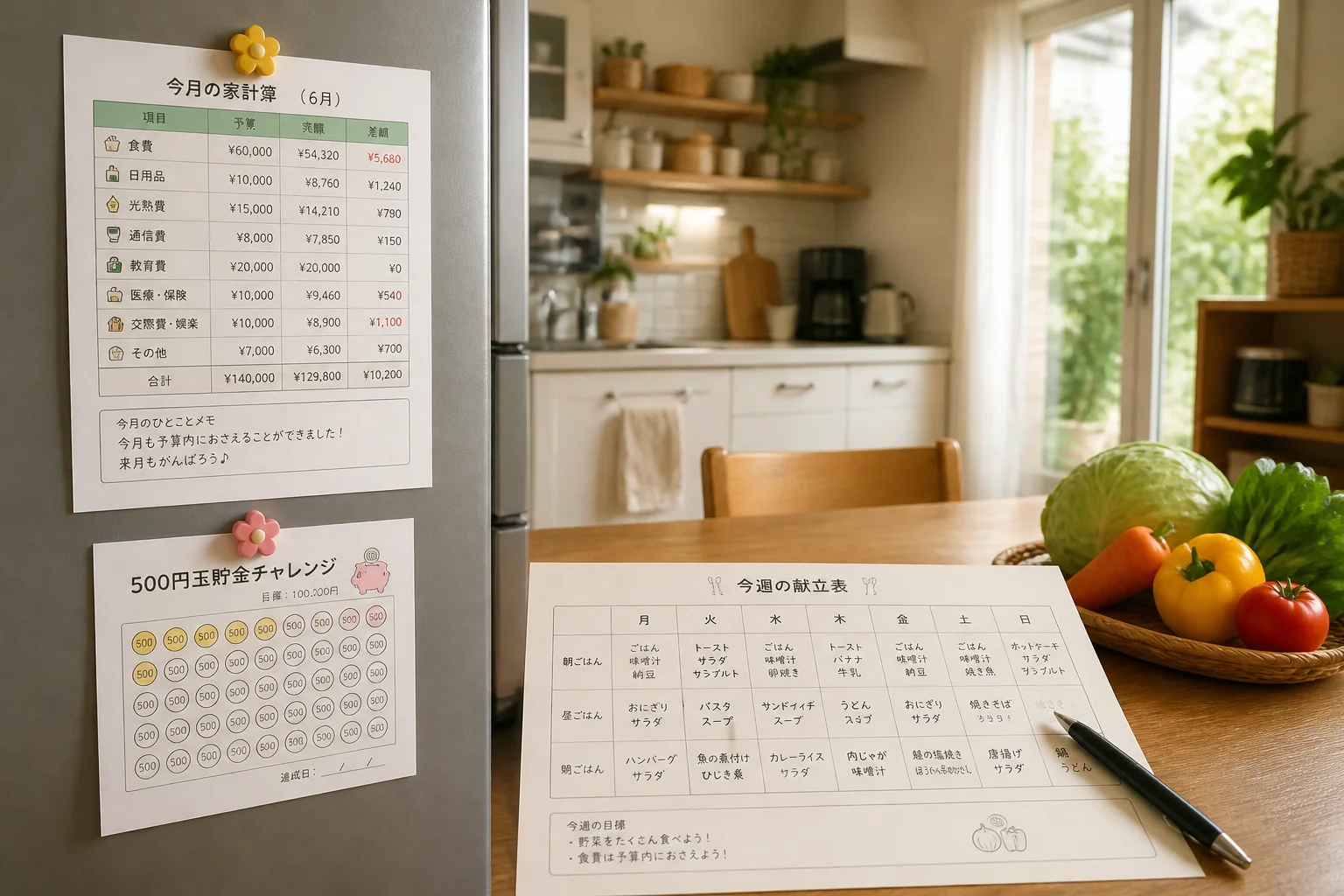 家計管理と貯金を習慣化——無料テンプレートで始めるお金の仕組みづくり