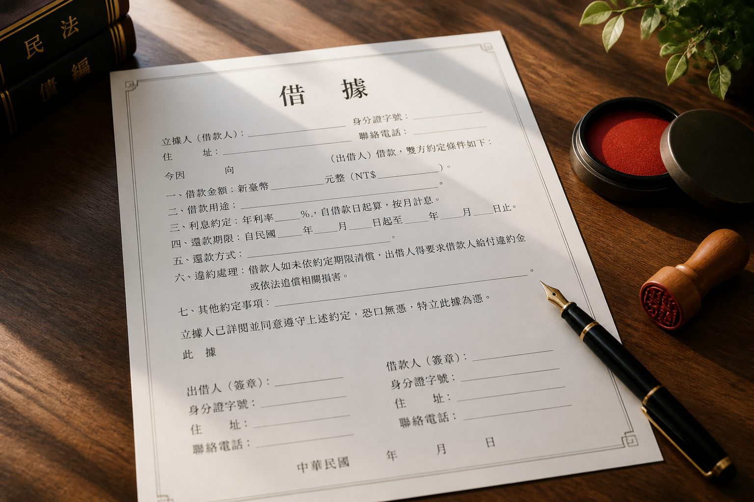 借據怎麼寫才有法律效力?6大必備要素完整教學,附免費借據範本下載、本票與借據差異比較及利息上限詳解