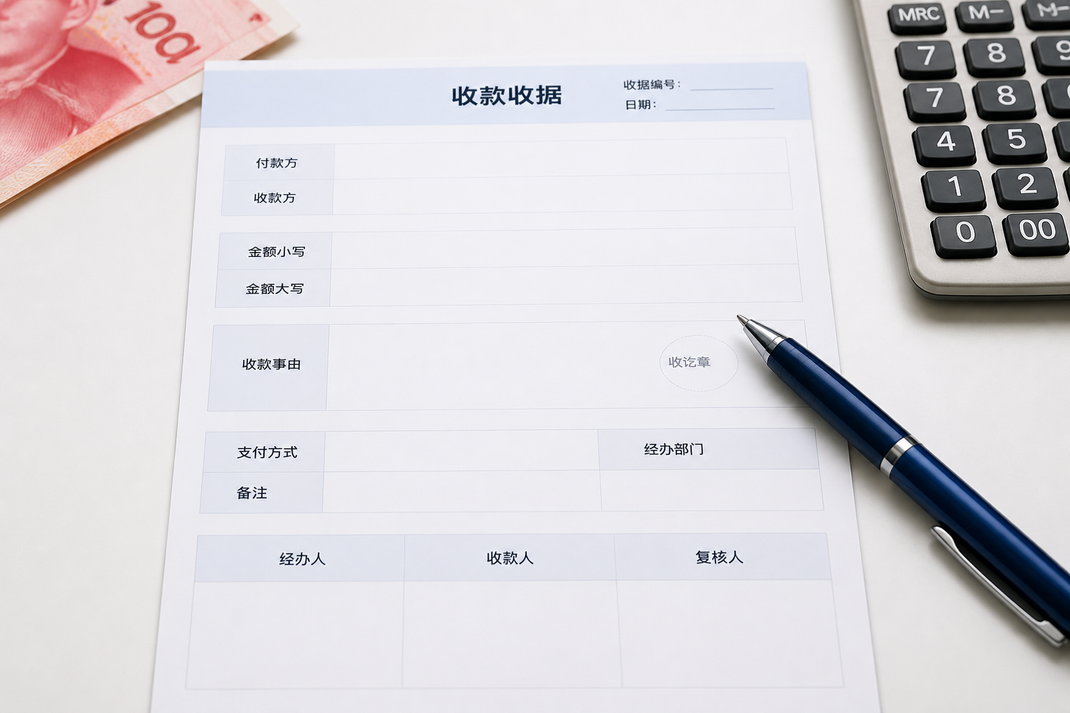 收款收据模板