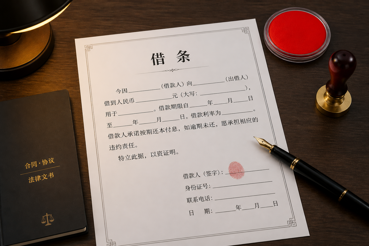 正规借条怎么写?借条模板+收款收据免费打印法律指南