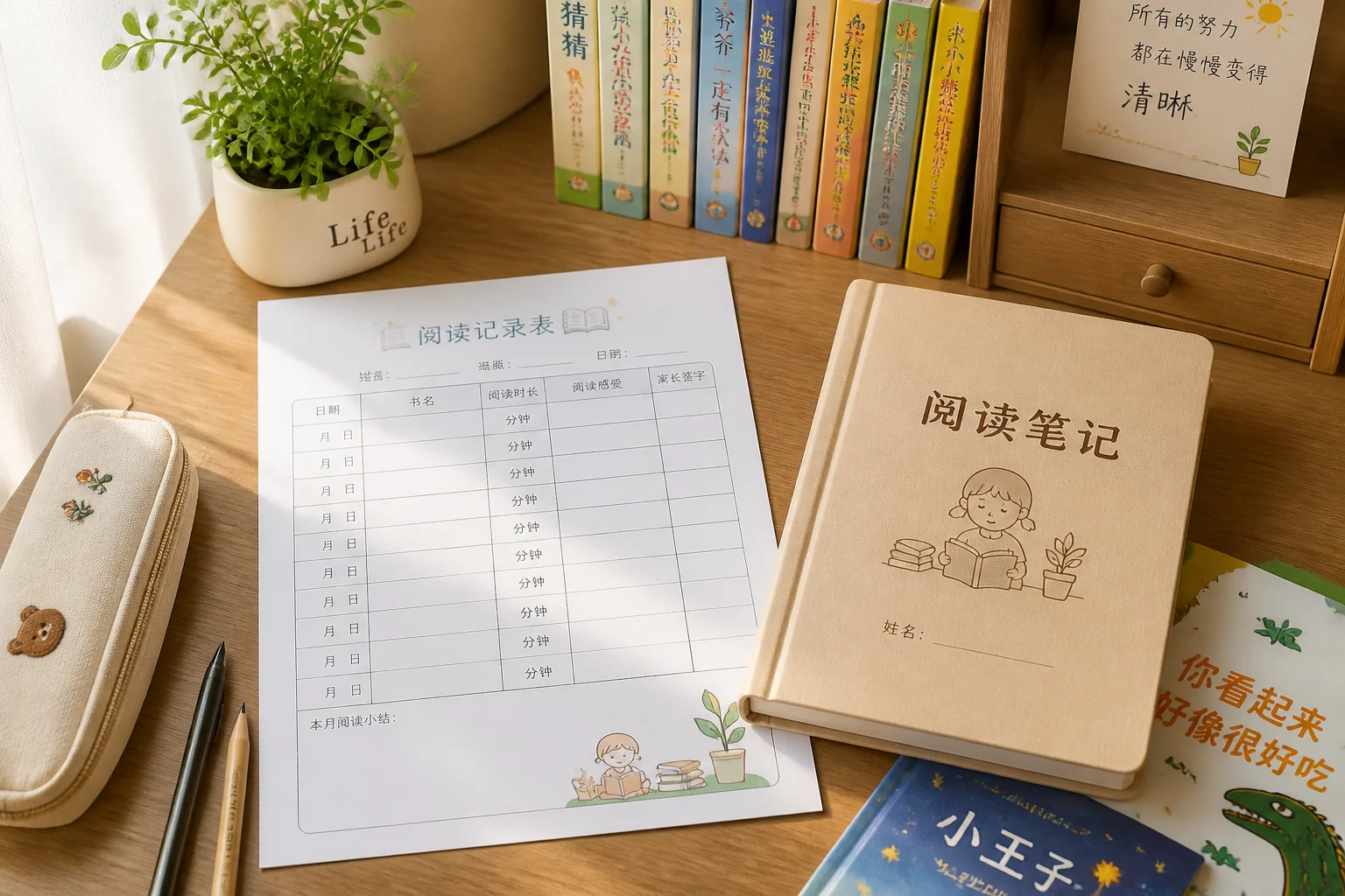 培養孩子閱讀習慣的免費工具:可列印閱讀記錄表+讀書筆記範本,輕鬆打造家庭閱讀護照