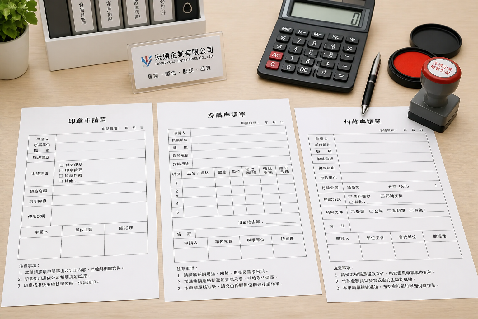 公司印章使用申請單怎麼寫?印章管理+採購申請+付款申請表單完整下載指南
