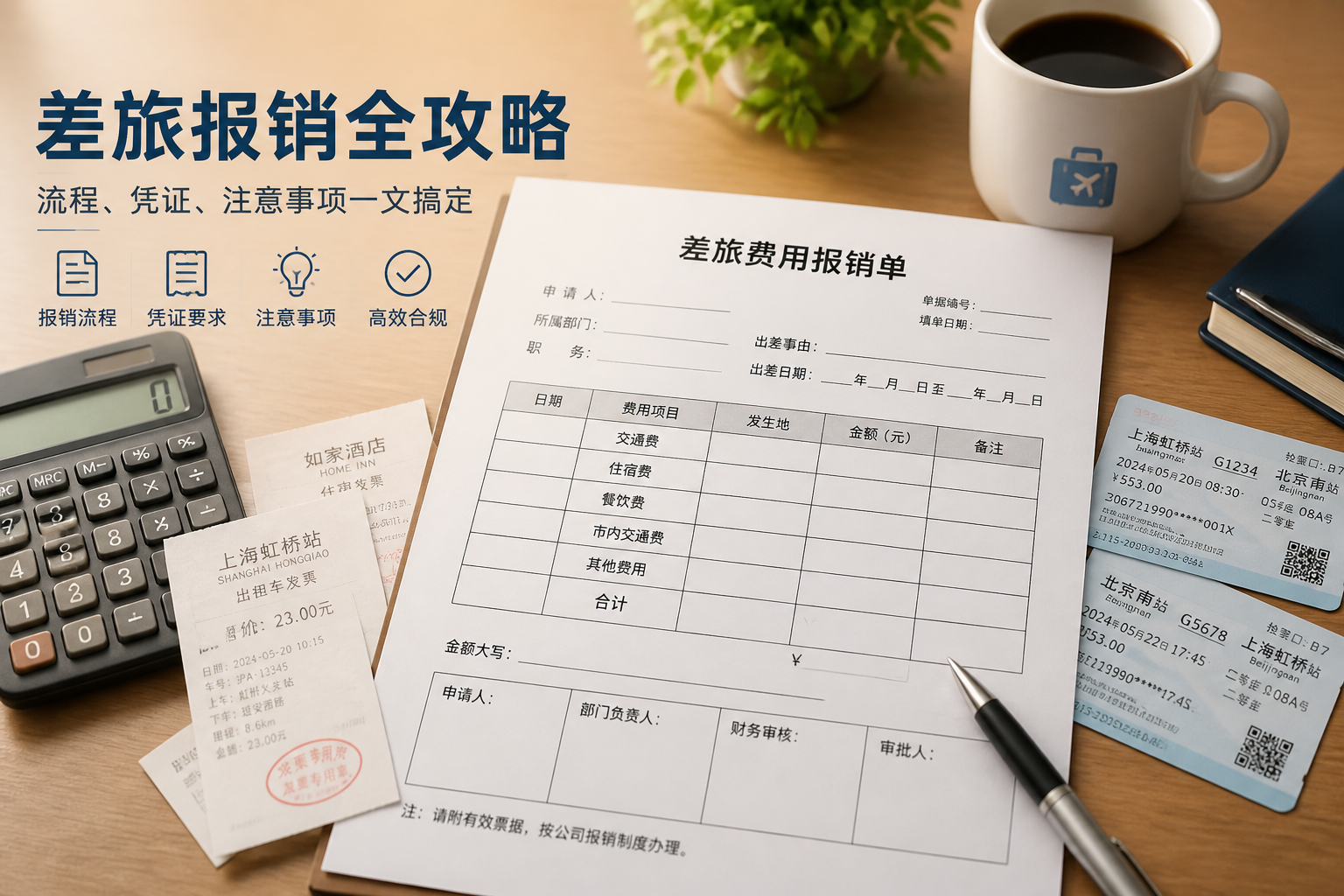 出差報銷完全指南:旅費報銷單的正確填寫與管理技巧