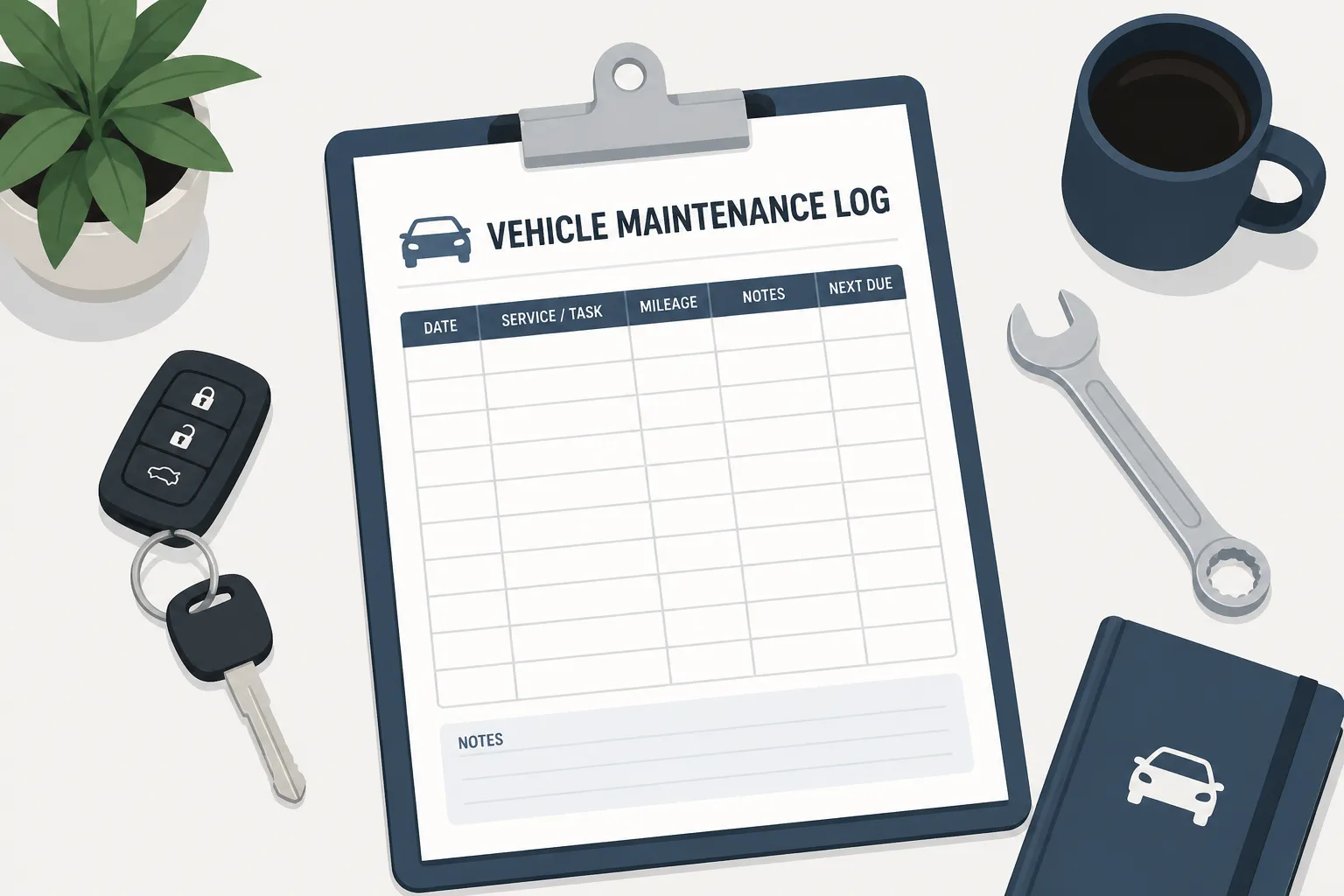 Free Printable Vehicle Maintenance Log: Track Every Service and Save Thousands in Repairs
