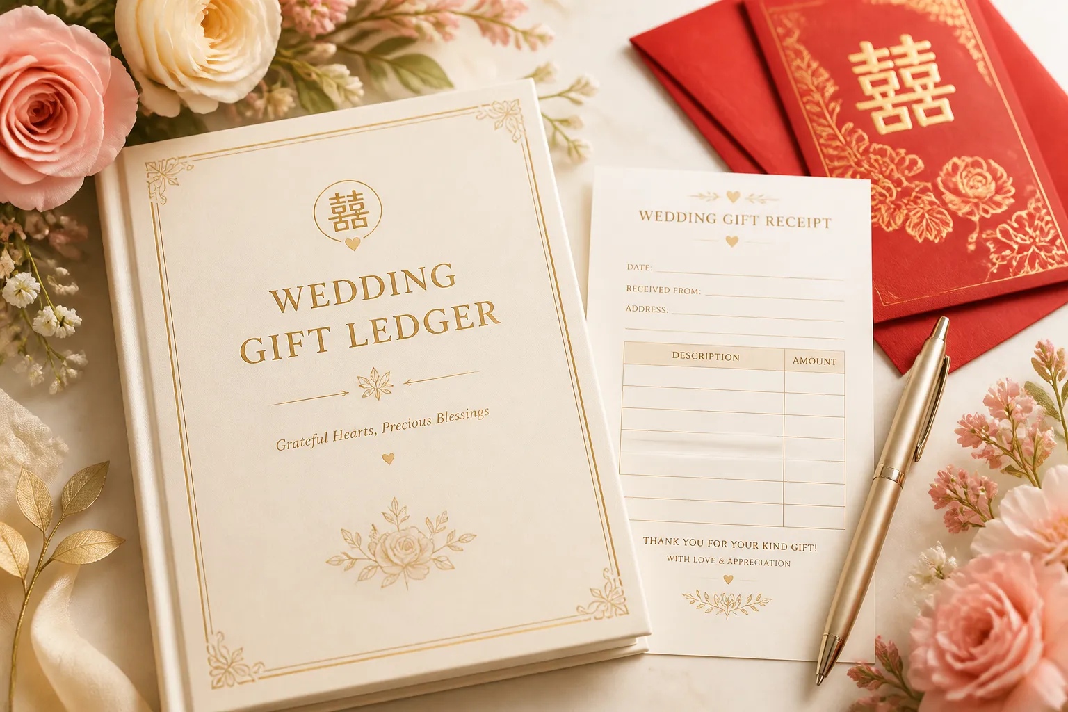 婚禮財務不求人:DIY 列印禮金簿+收款收據,新人必備的婚禮管理工具(免費範本)