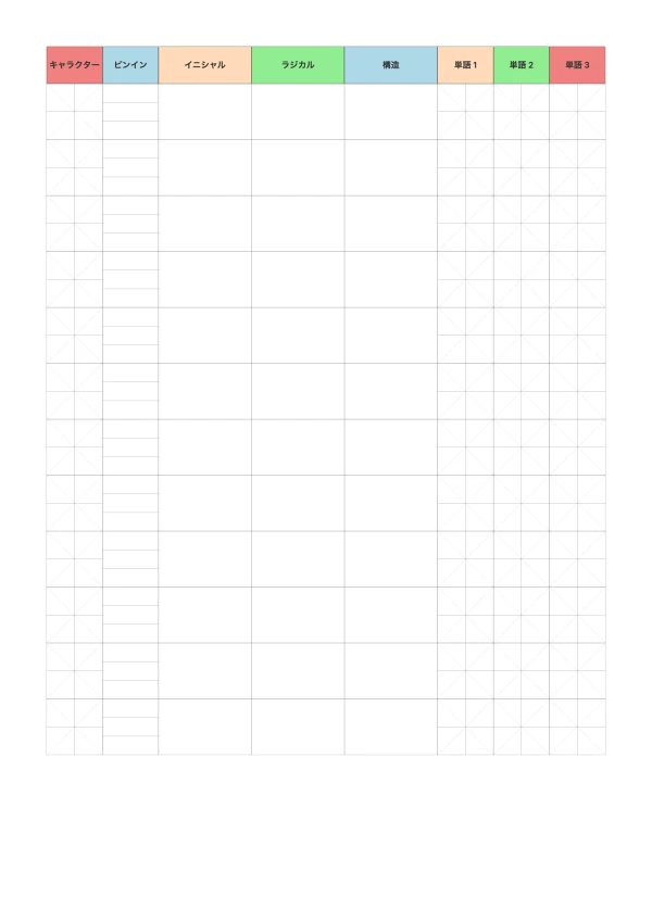 無料で印刷可能な中国語プレビュー カード - 新しい文字学習ツール