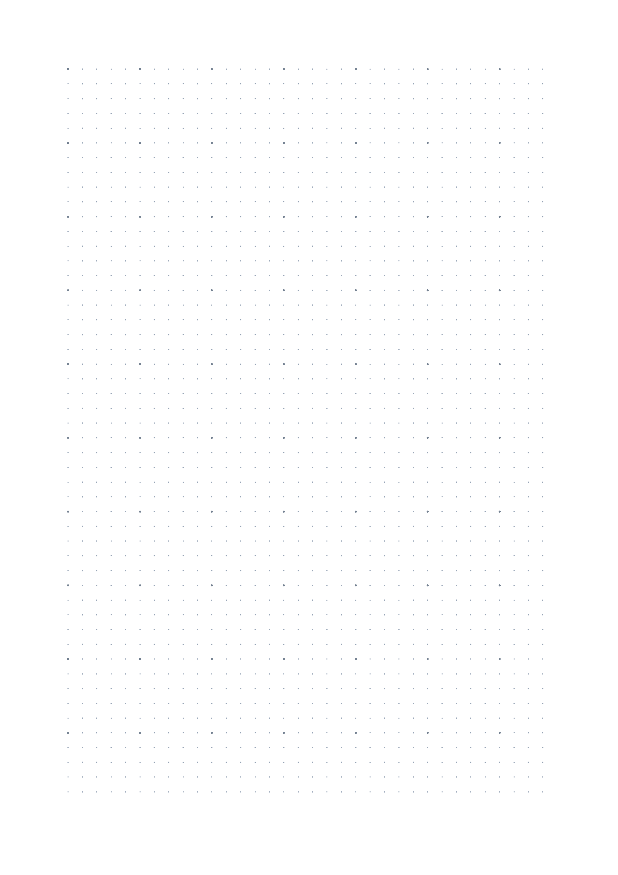 Free Dot Grid Paper Template - Minimal Printable Bullet Journal Dots