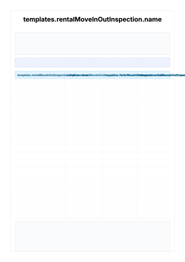 Rental Move-In/Move-Out Inspection Checklist